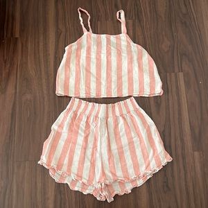 Matching striped set